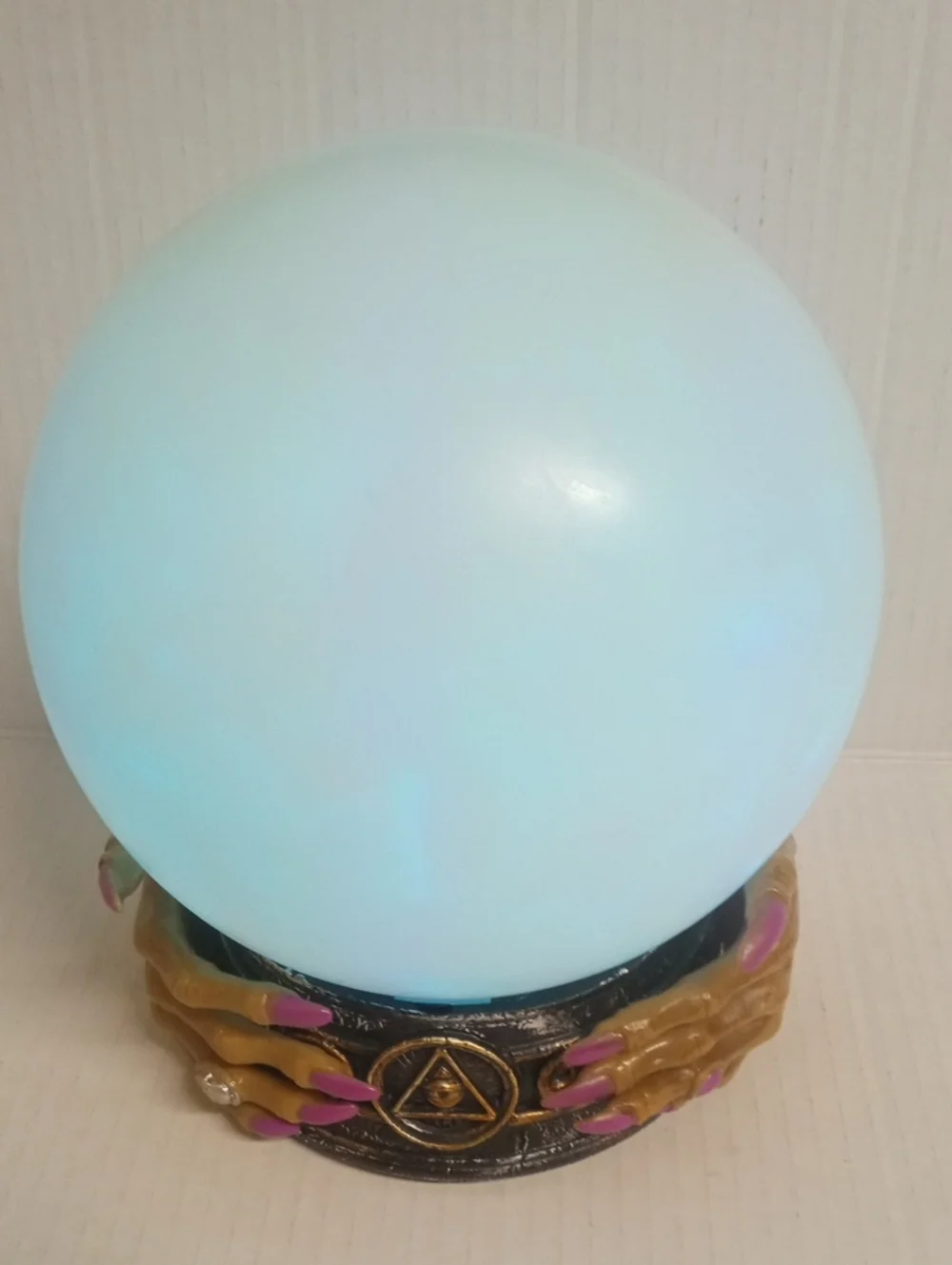 Halloween Prop with Sound & Lights Fortune Teller LED Witch Crystal Ball Orb